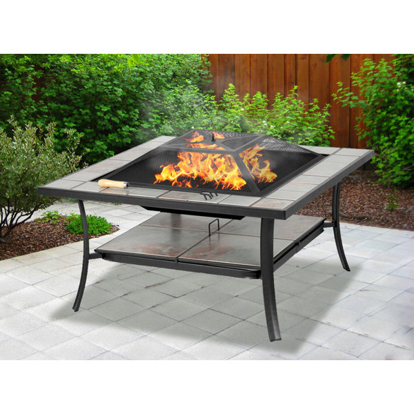 Garten Living Tisch mit Feuerstelle Mcchesney & Bewertungen | Wayfair.de